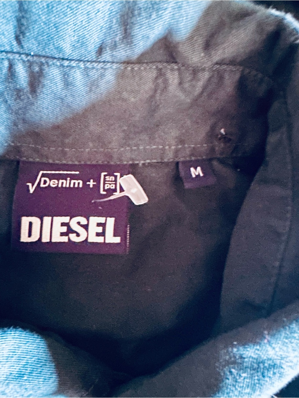 Diesel Blue-Teal Hooded Lightweight Shirt Jacket - Picture 5 of 9